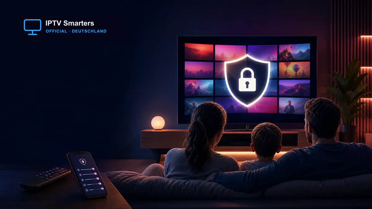 IPTV Kindersicherung mit PIN und geschützten Inhalten auf dem Fernseher