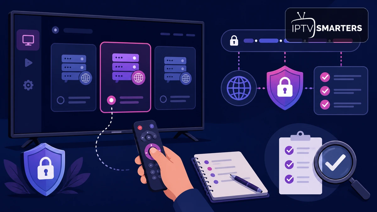 IPTV Smarters Pro Serverliste manuell hinzufügen – sichere Prüfung von URL und Zugangsdaten