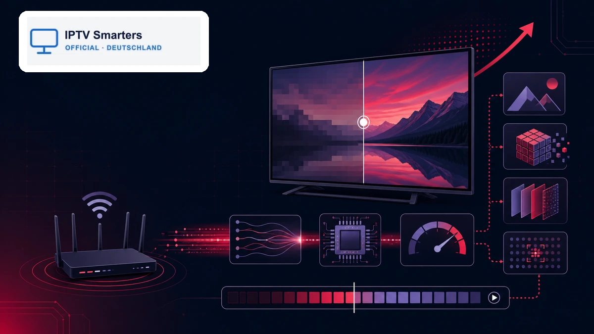 IPTV Streaming-Qualität mit Fernseher, Router, Codec, Bandbreite und optimierter Bildübertragung